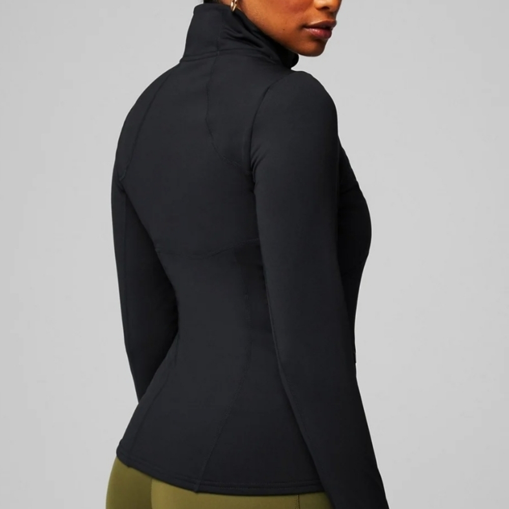 Fabletics small cold weather full zip jacket